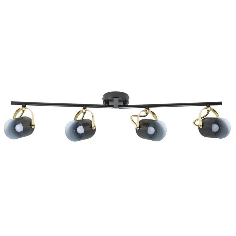 Lotus Spot 4 Lights Black Metal - 50130103