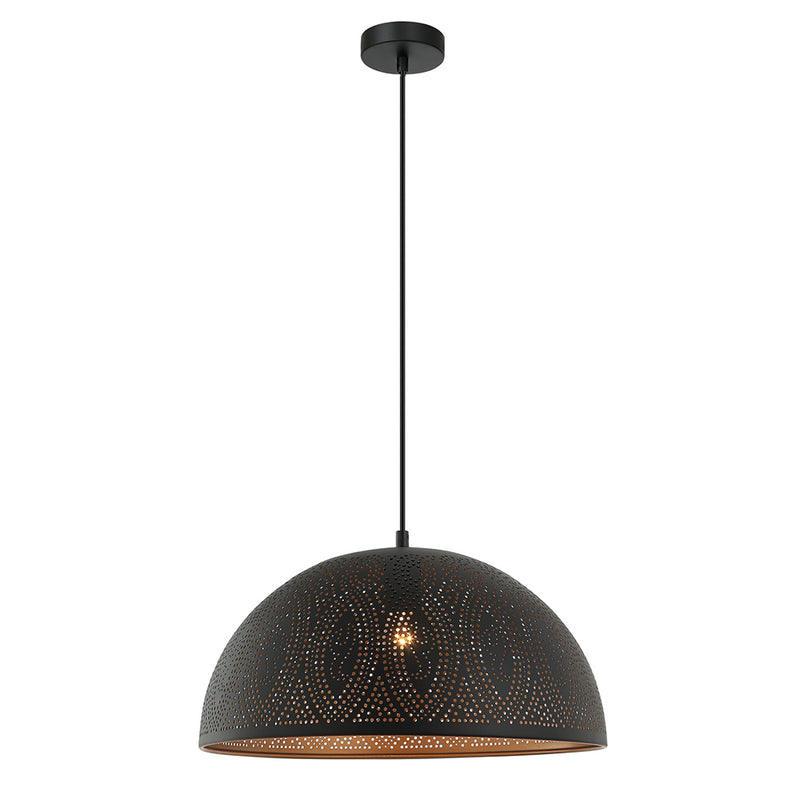 MARRAKESH Dome Pendant Light Black / Gold - MARRAKESH03A