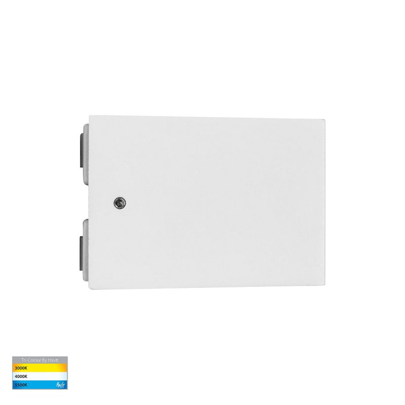 Siena LED Up & Down Wall Light W162mm White 3CCT- HV3655T-WHT