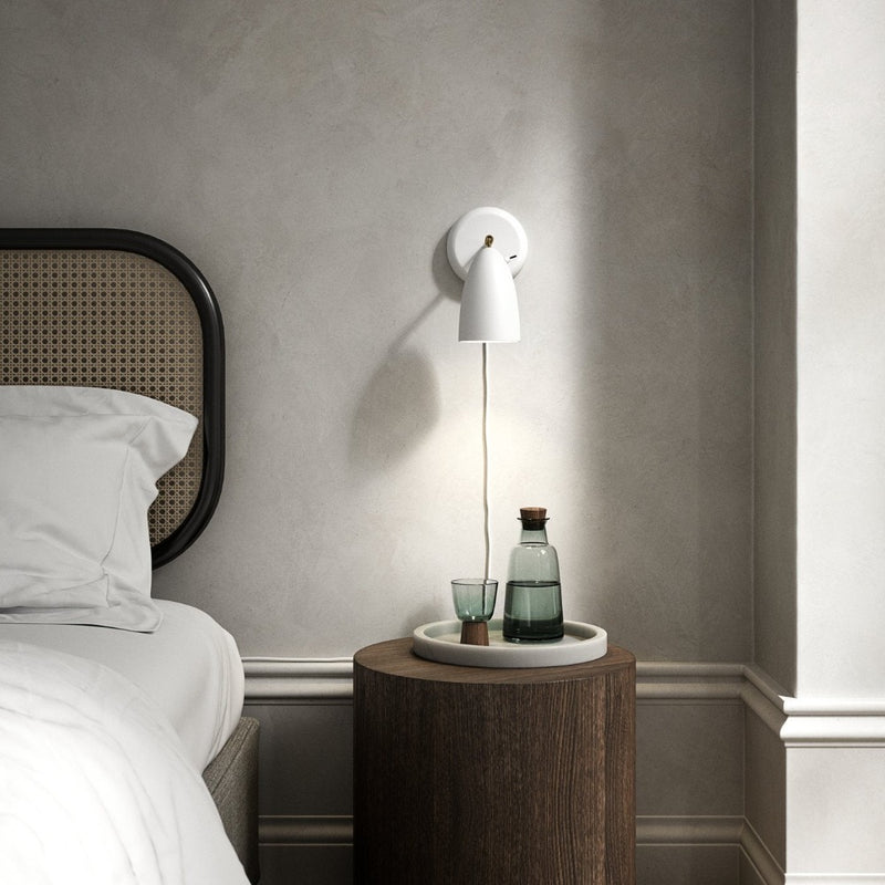 Strap Bedside Reading Light White Metal - 84291001