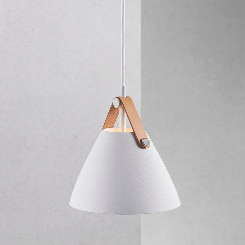 Strap Pendant Light W165mm White Metal - 84303001