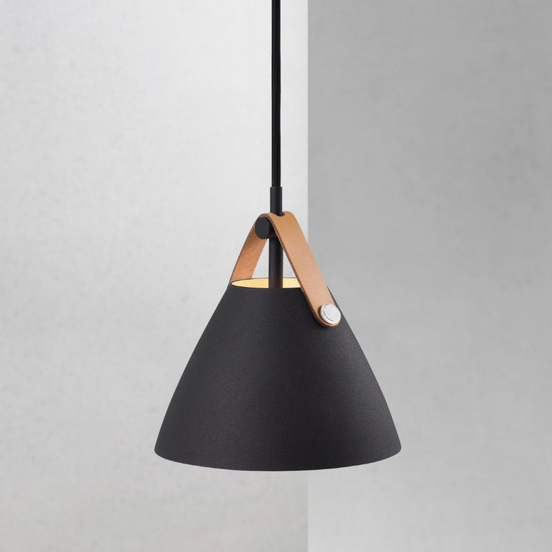 Strap Pendant Light W165mm Black Metal - 84303003