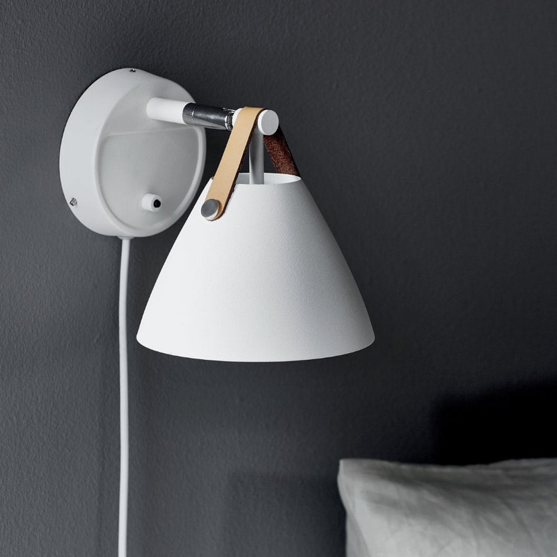 Strap Bedside Reading Light White Metal - 84291001