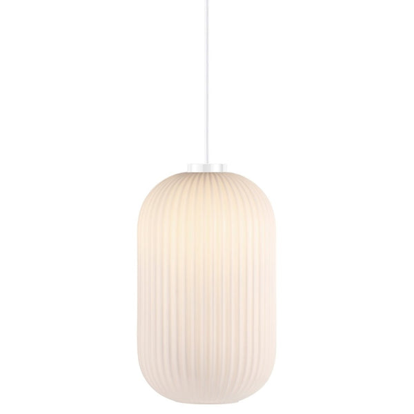 Milford Pendant Light W200mm White Metal - 46573001