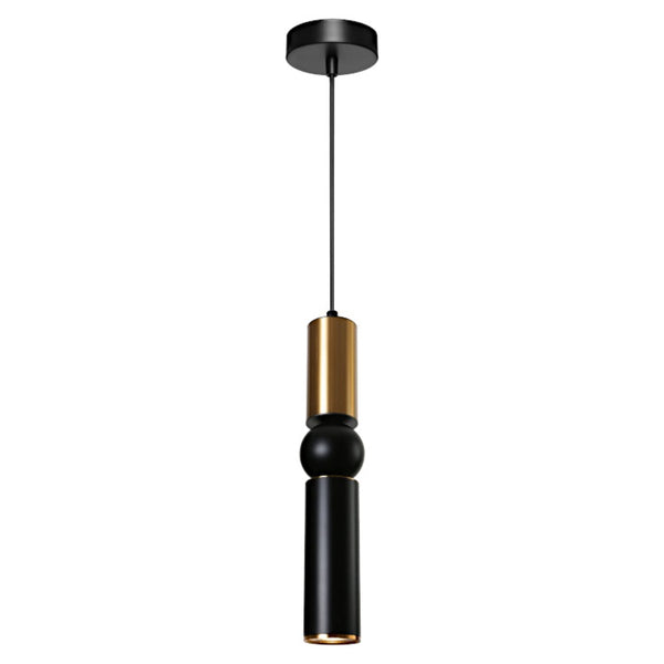 Rolo Mini Pendant Light Black / Gold - ROLO1PBKG