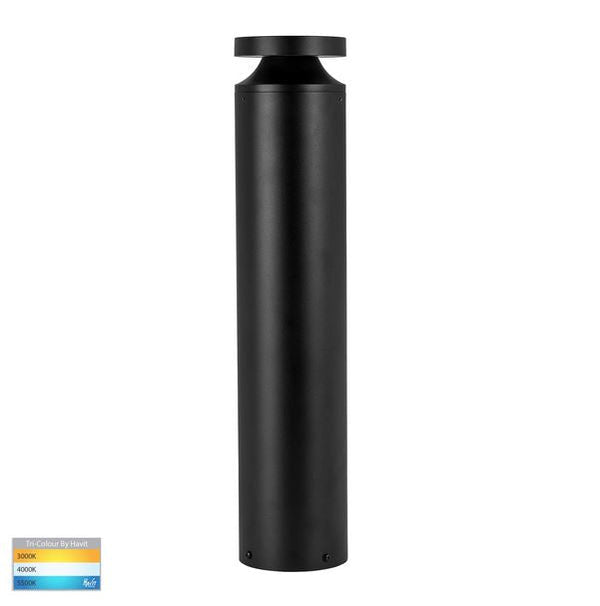 Noray Bollard Light 24V DC H570mm Black 3 CCT - HV1638T-BLK-RND-24V