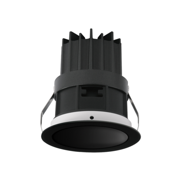 Recessed LED Downlight 24V W78mm Black 3000K - VBLDL-372-4-30