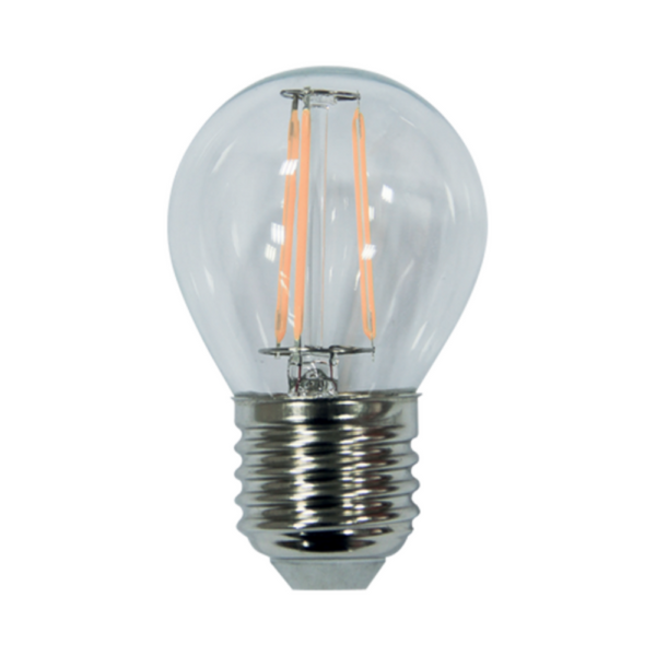 LED Filament Globe ES 240V 4W Glass 2700K - VBLF-4W-ES-DIM