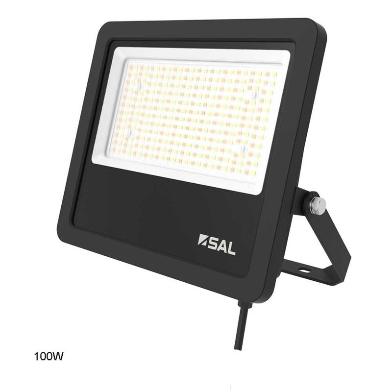 TRADESTAR Flood Light 100W Black Aluminium 3CCT - SE7169MP100TC