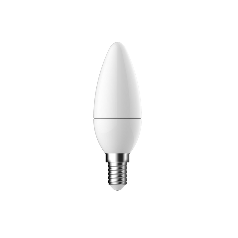 SupValue Candle LED Filament Globe White Polycarbonate SES 6W 240V 4000K - 122149C