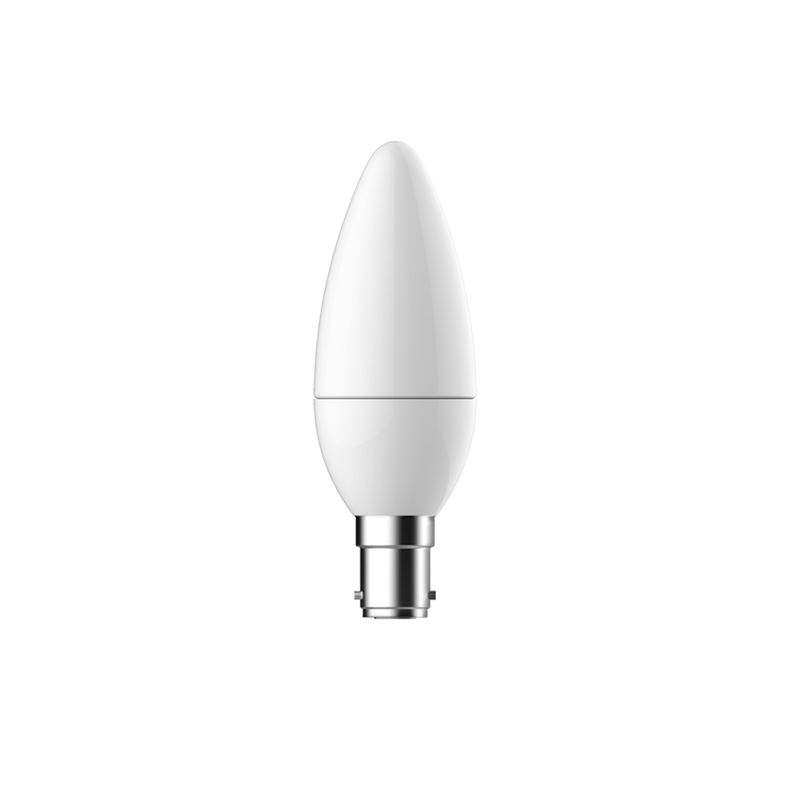 SupValue Candle LED Globe White Polycarbonate SBC 6W 240V 4000K - 122150C