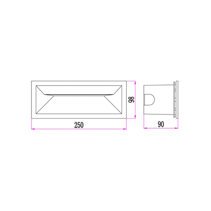 Bricktri Brick Light Dark Grey Aluminium Frosted 3CCT - BRICKTRI3