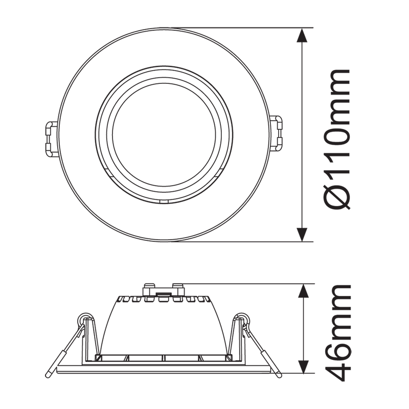 Celeste Recessed LED Downlight White Metal 3CCT - 172086