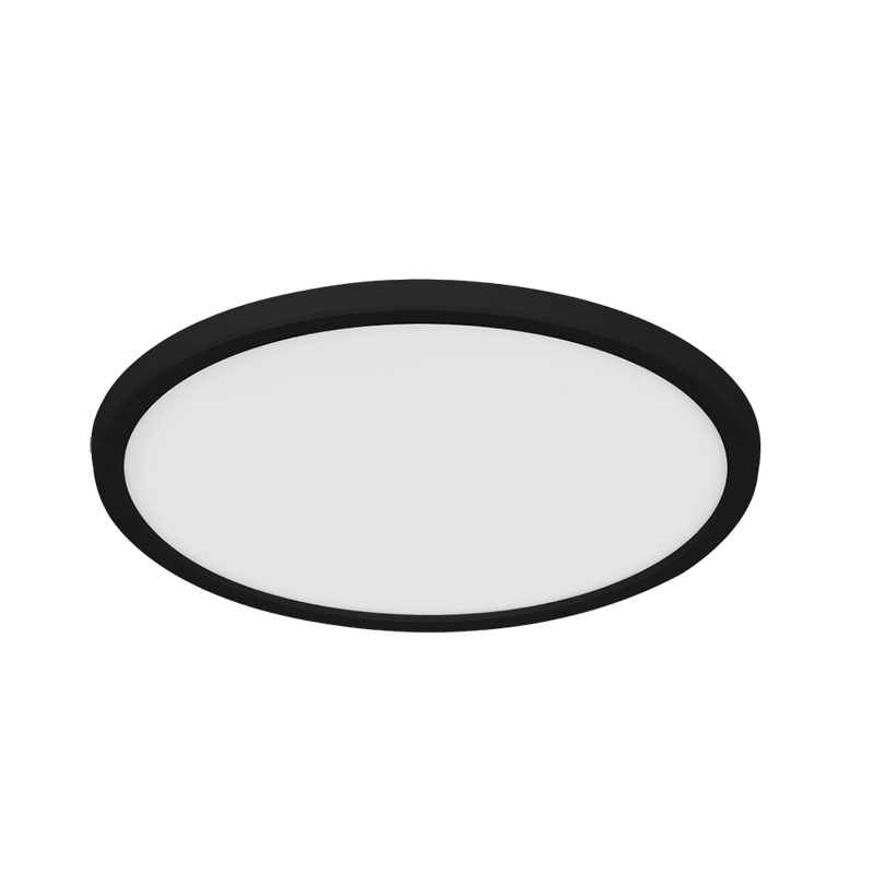 Ultrathin LED Oyster Light Black Polycarbonate 3CCT- 181007BK