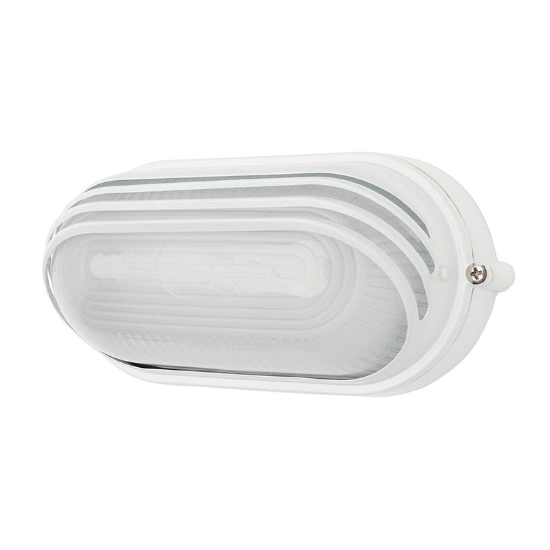 Essex LED Louvered Oval Bunker White - 19930/05