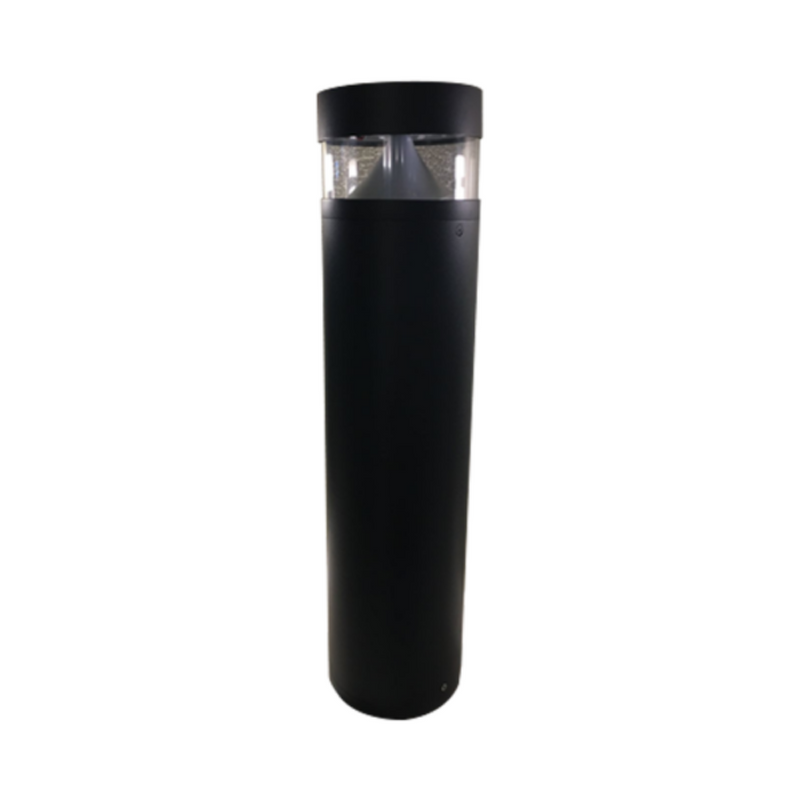 Round LED Bollard Light 8W Weatherproof Black Aluminium 4000K - VBLBO-300-4-40