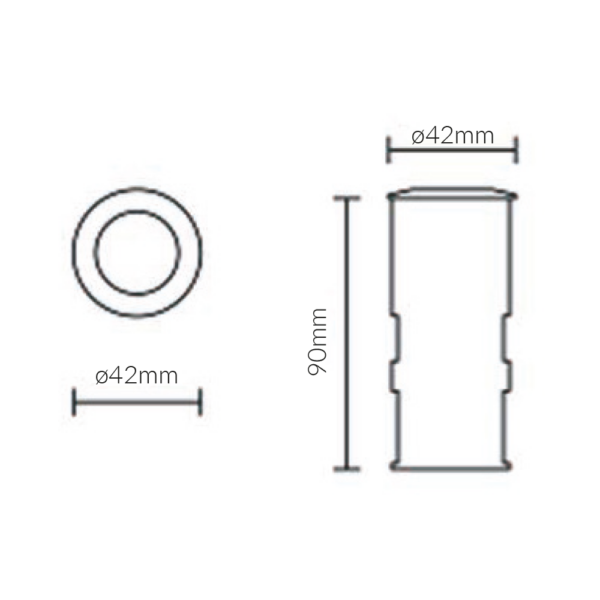 Deck Light Weatherproof 12V 316 Stainless Steel Aluminium 3000K - VBLUP-200-24V-3K