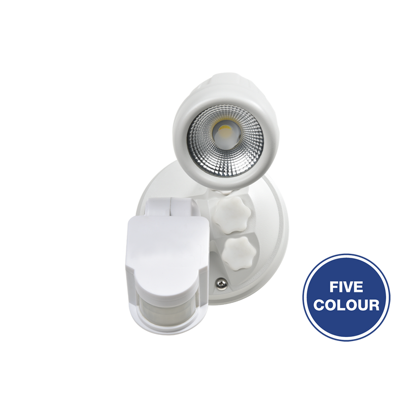 Seculite V Security Wall Light 10W White Aluminium 5CCT - 201002S