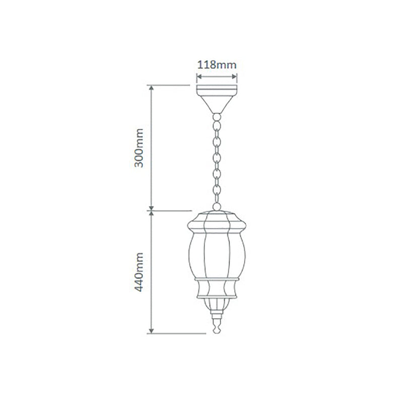 Vienna Pendant Light Green Aluminium - 15983