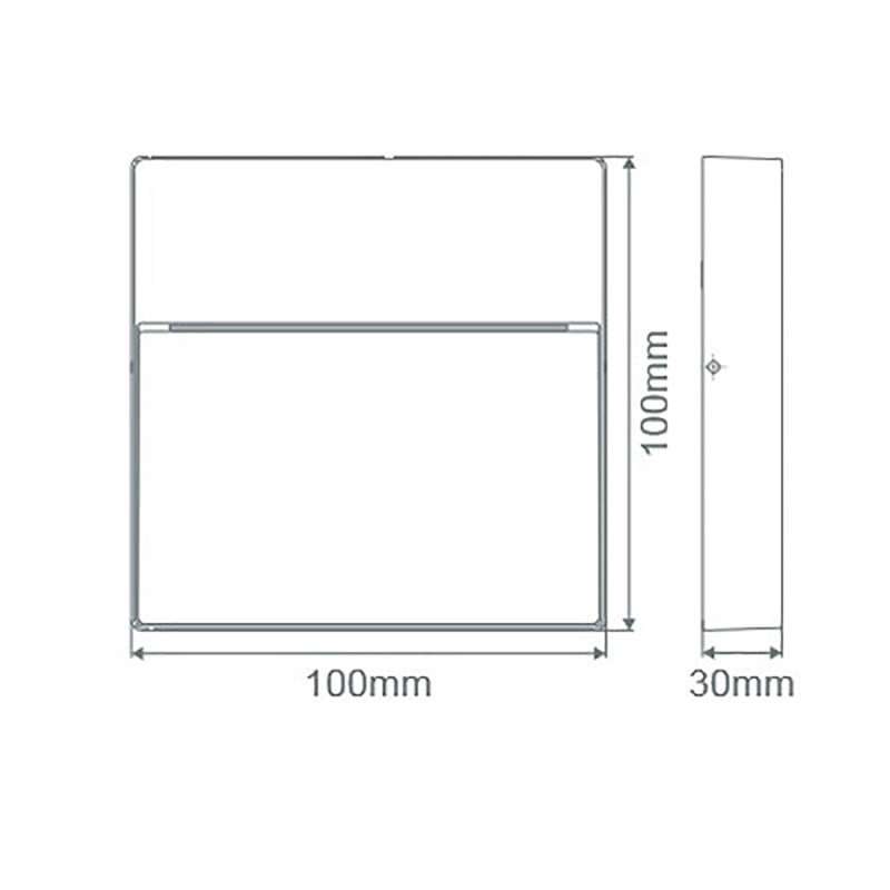 Zeke Square Outdoor Step Light White Aluminium 3000K - 19710