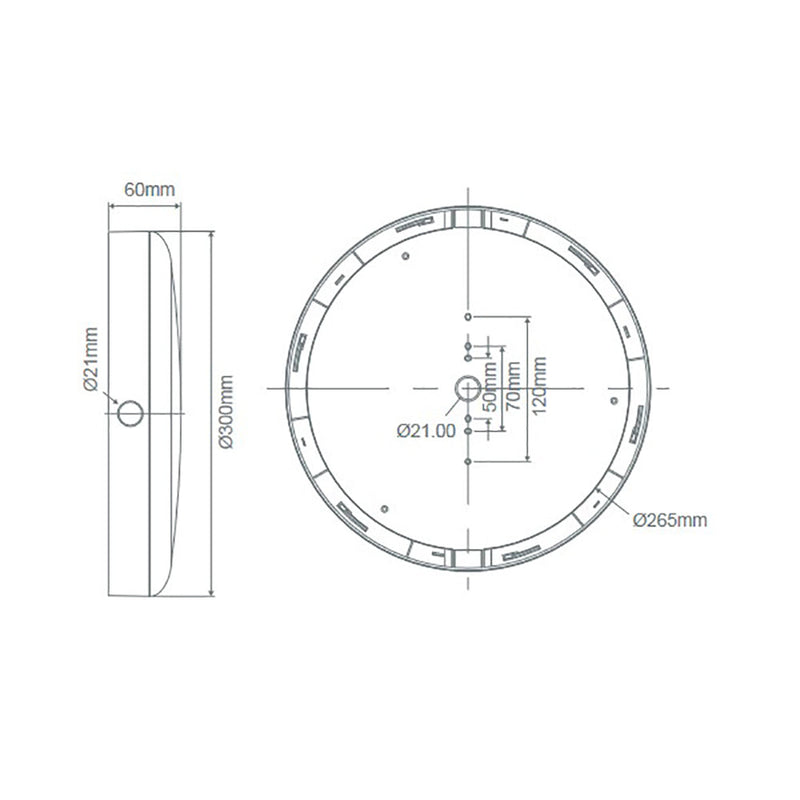 Versa Round Eyelid Bunker Light Black Polycarbonate 3CCT - 19804