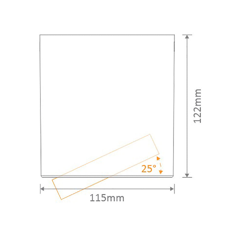 Neo Surface Mounted Tilt Downlight 20W White Aluminium 3000K - 21151