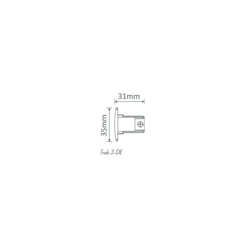 Trak 3 Circuit Dead End Black - 22160