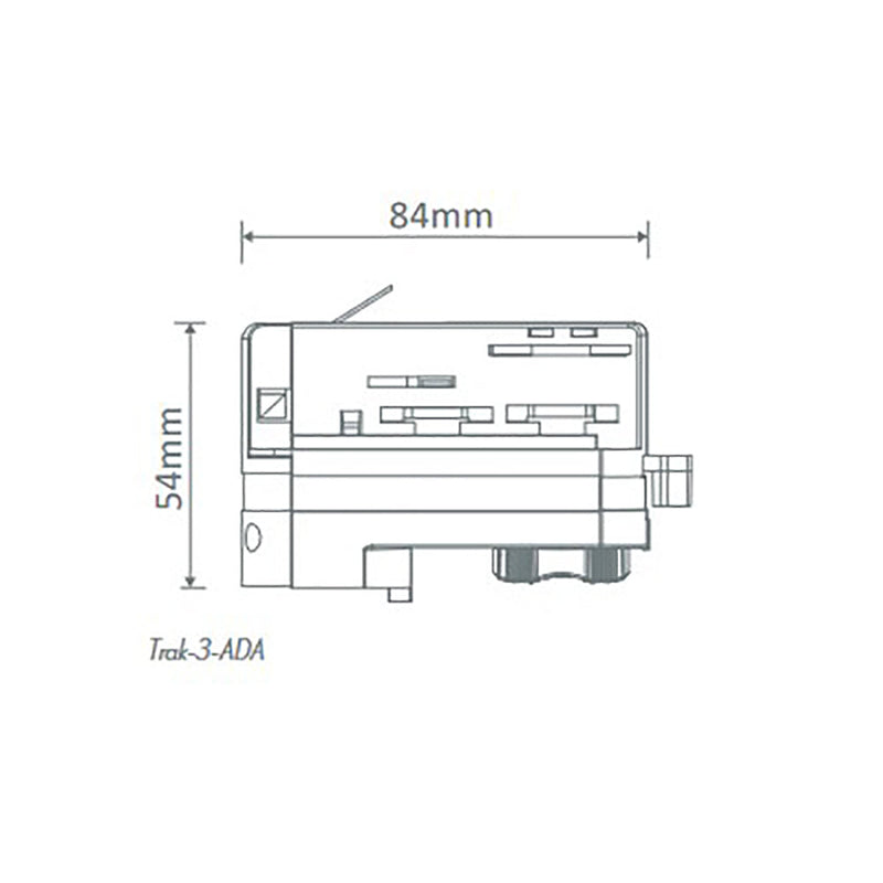 Trak 3 Circuit Adaptor White - 22187