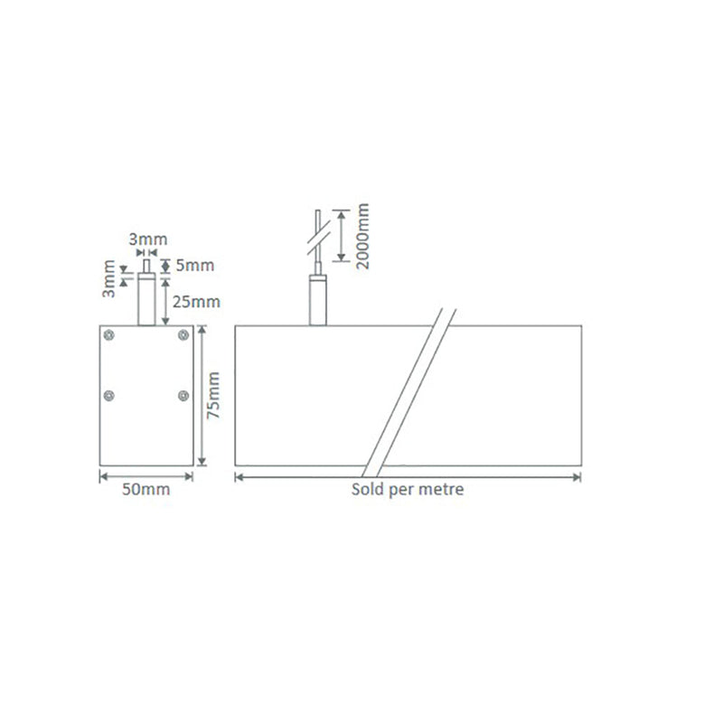 Max LED Linear Light L1200mm Aluminium 3000K - 22460