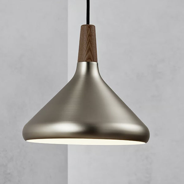 Nori Pendant Light W270mm Brushed Steel Metal - 2120813032