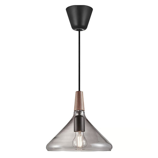 Nori Pendant Light W270mm Smoked Glass - 2120853047