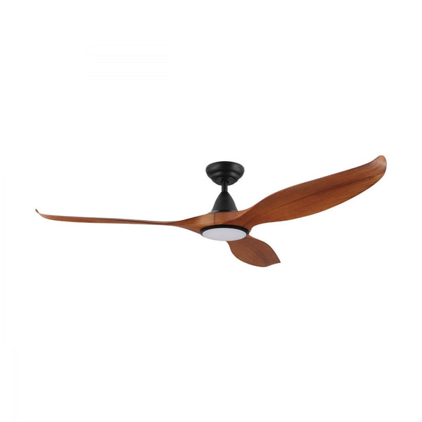 Noosa 60" DC Fan ABS Light Teak Finish & Black - 204232