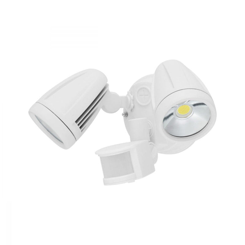 Chopper 2 Light Security Wall Light Sensor White - 204395