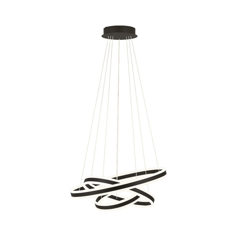 Tonarella 177W LED Pendant Black / Satined - 205027