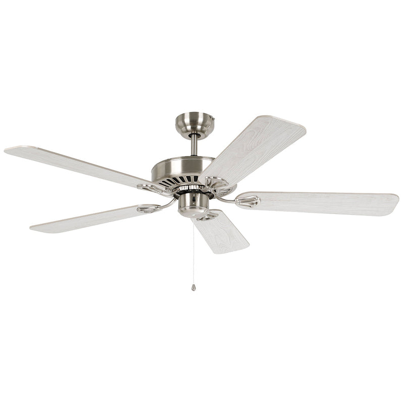 Waikiki 52" AC Fan Satin Nickel / Oak Blades - 20518108