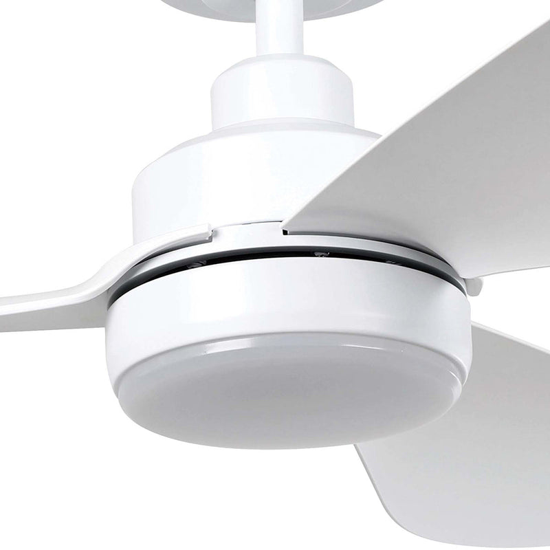 Torquay 48" DC Fan Matt White With 20W TRI Colour LED - 20522801