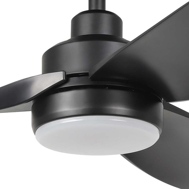 Torquay 56" DC Fan Matt Black With 20W TRI Colour LED - 20523102