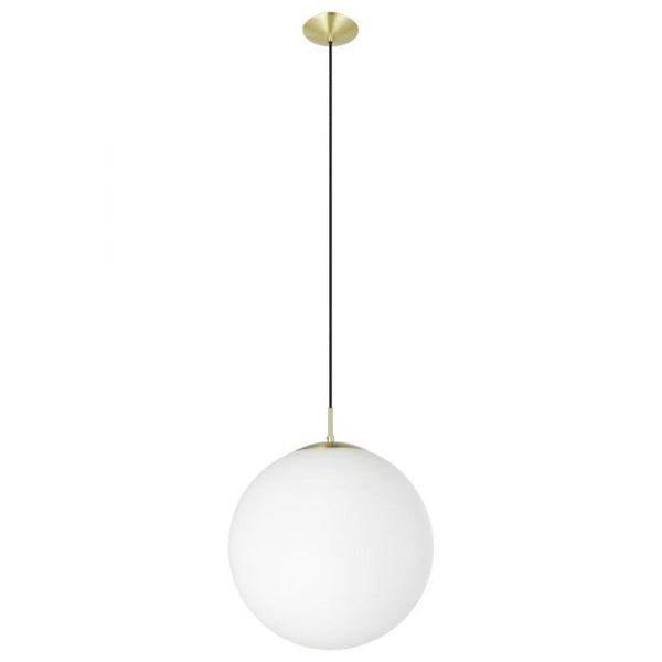 Rondo 1 Light Pendant Brass-matt Steel- 205244