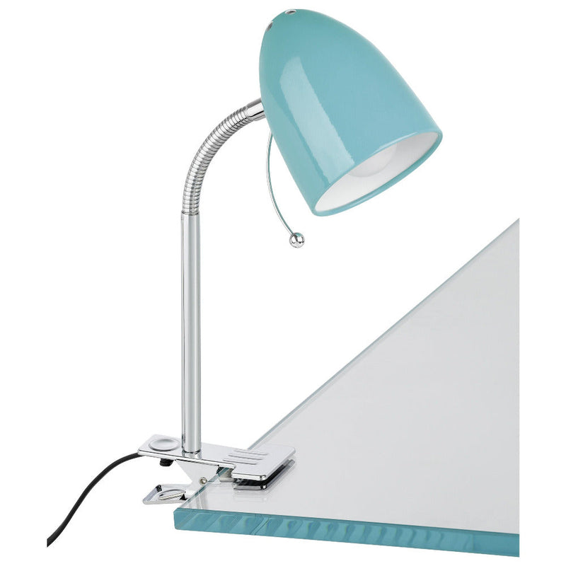 Lara 1 Light Clamp Lamp Light Blue - 205256N