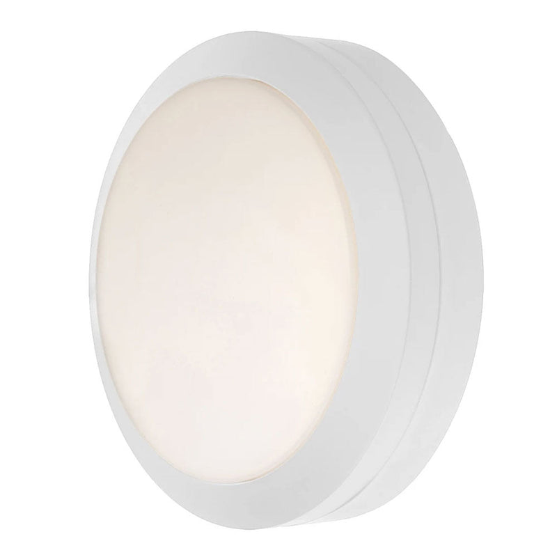 Kensley Round LED Bunker Light 10W White Polypropylene 4000K - 22016/05