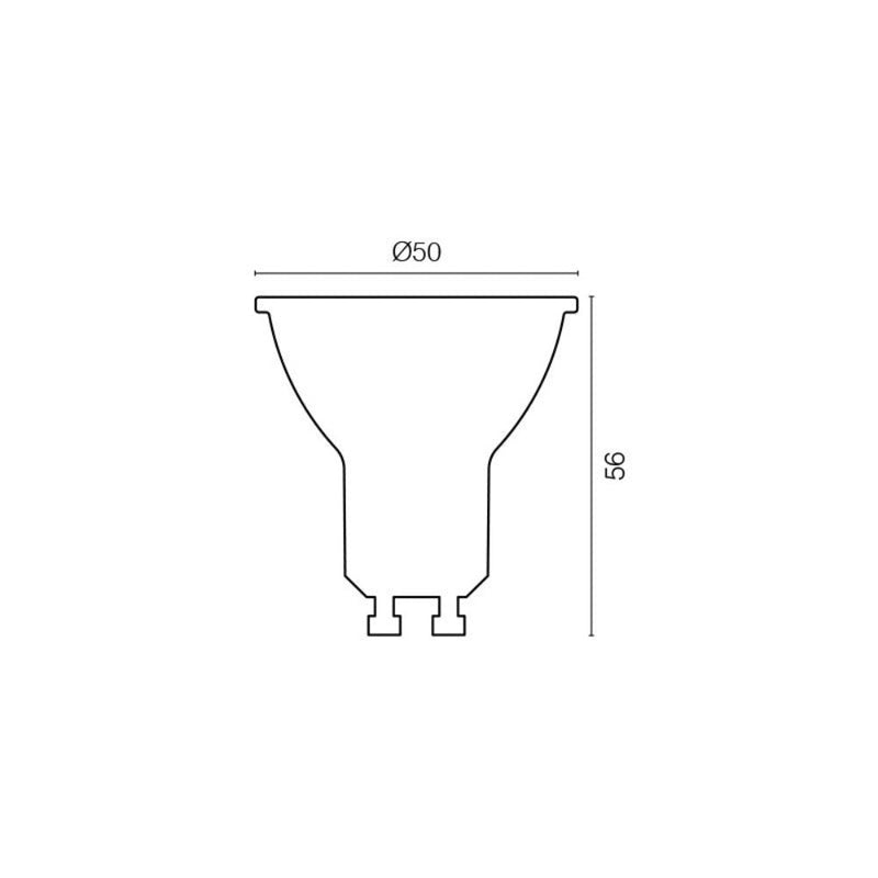 Smart LED Globe GU10 White Polycarbonate 5W 2 CCT - 22081