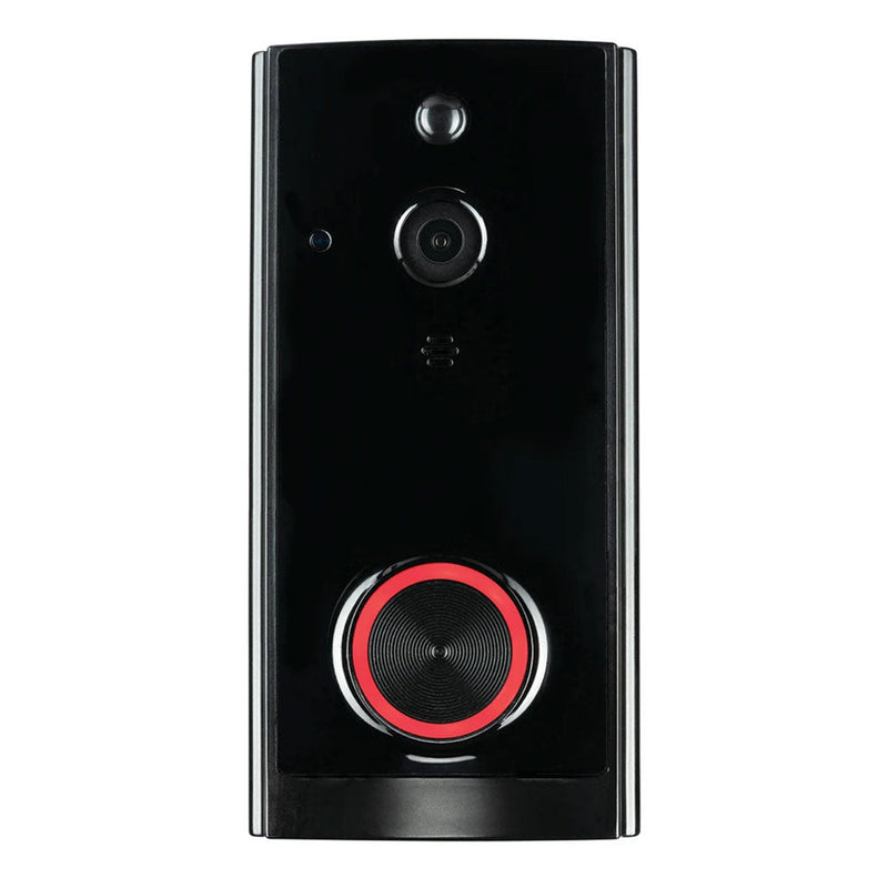 Smart Doorbell 24V Chime 240V Black Polycarbonate - 22163/06