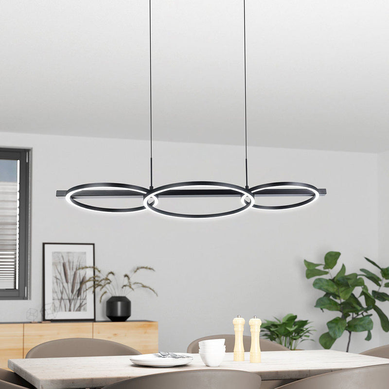 Lanacera Island Pendant Light Black Plastic 3000K - 390087N