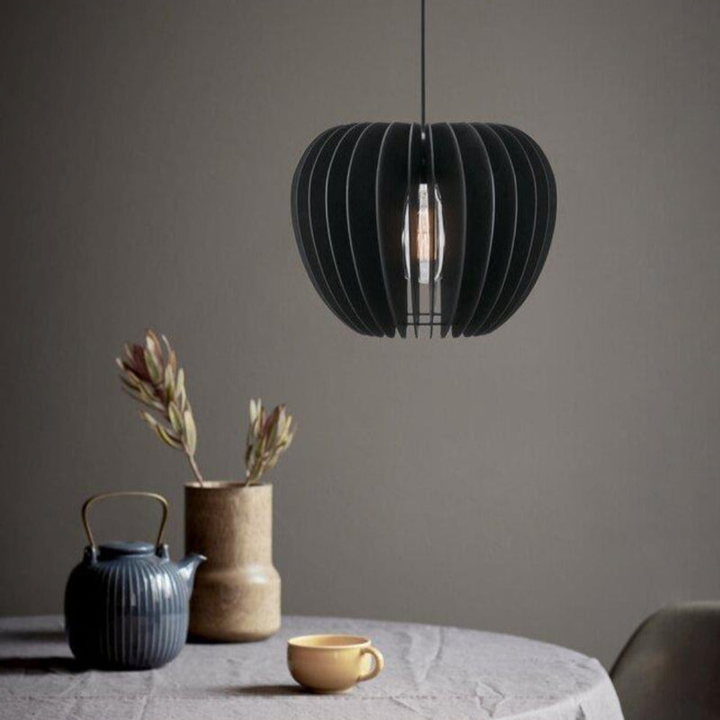 Tribeca 38 1 Light Pendant Wood Black - 46433003