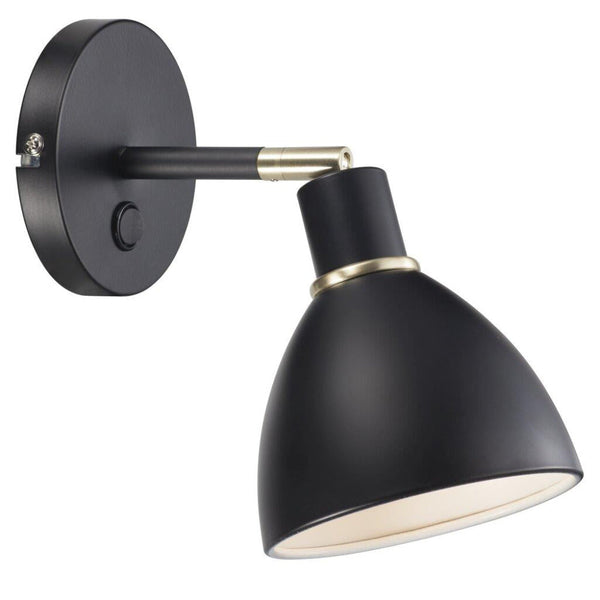 Ray 1 Light Wall Black - 63191003