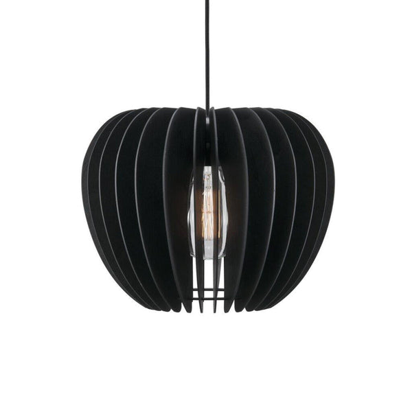 Tribeca 38 1 Light Pendant Wood Black - 46433003