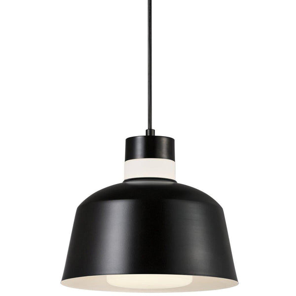 Emma 25 1 Light Pendant Black, Opal - 48853003