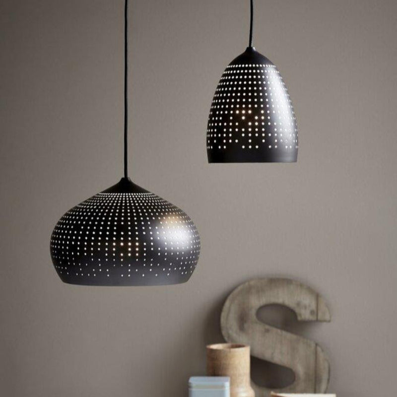 Houston 18 1 Light Pendant Black - 46453003