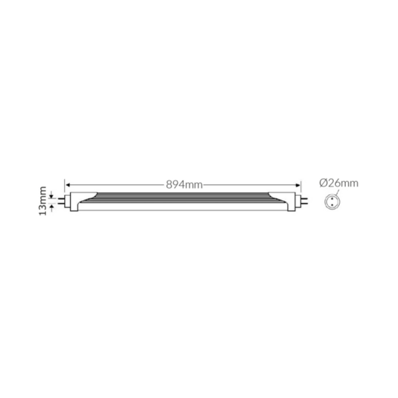 LED Tubes G13 240V 16W Frosted 4000K - VBLFT-335-F-40