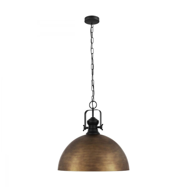 Buy Pendant lights australia - Combwich 1 Light Pendant Black & Bronzed gold 530mm - 43214